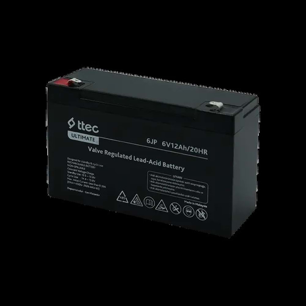TTEC 6V 12A BAKIMSIZ KURU AKÜ