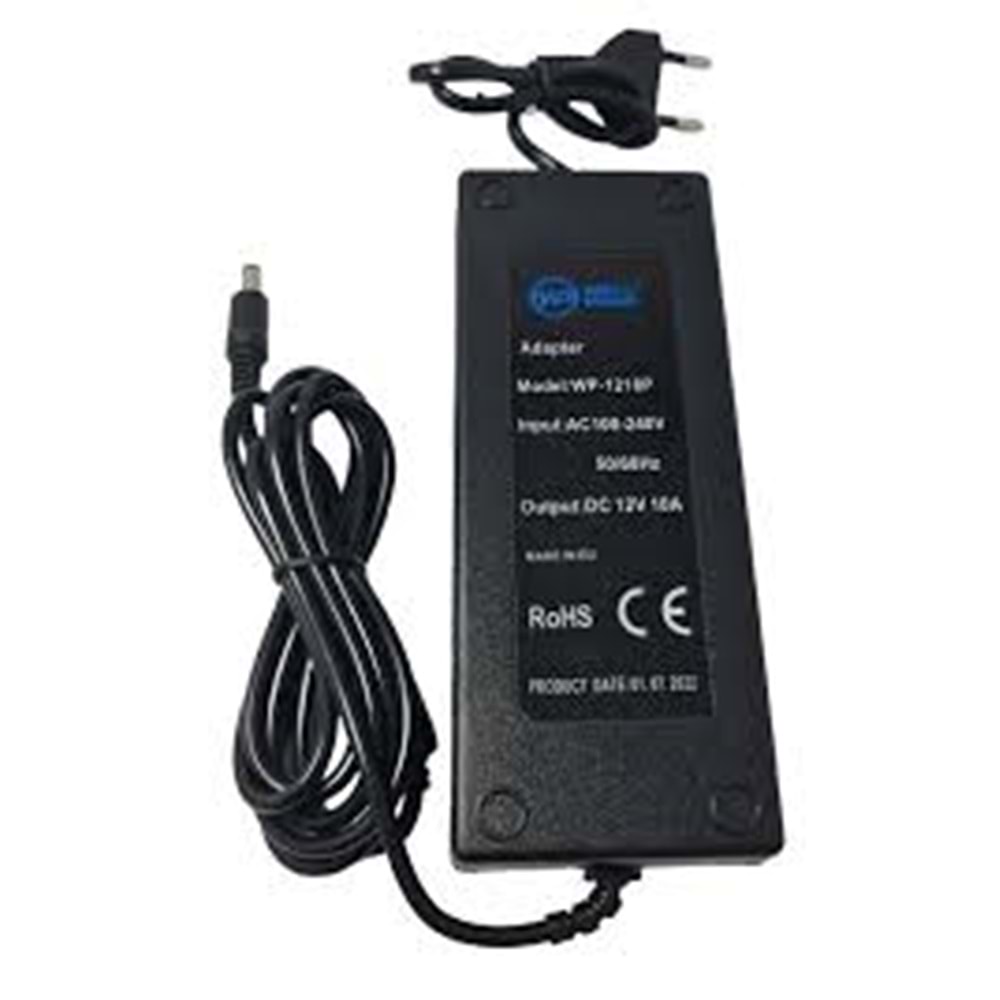 WellPower 12V 10A Plastik Kasa Adaptör - 5.5*2.5mm UÇ DHL