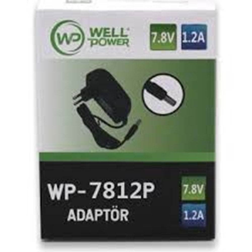 Wellpower 7,8V 1,2A Plastik Kasa Adaptör - 5.5*2.5mm DHL